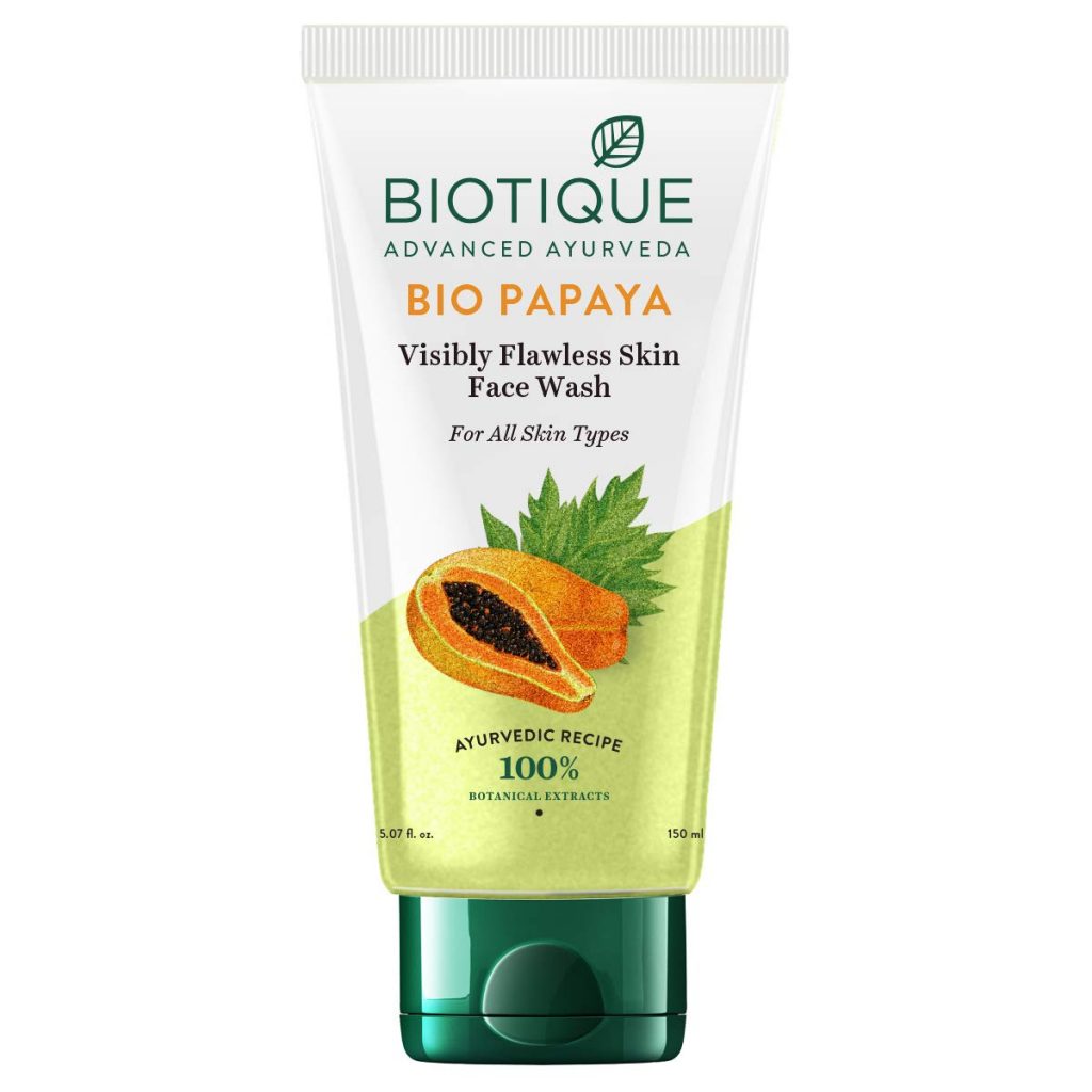 Biotique Bio Papaya Visibly Flawless Skin Face Wash Harish Food Zone