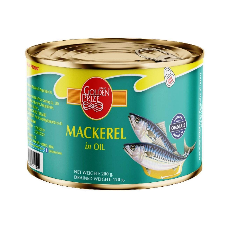 Golden Prize Mackerel in Oil Harish Food Zone