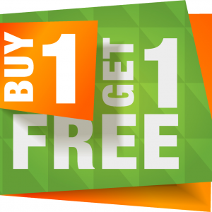 Buy one Get one free offers